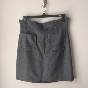 Ann Taylor Gray Quilted Skirt
